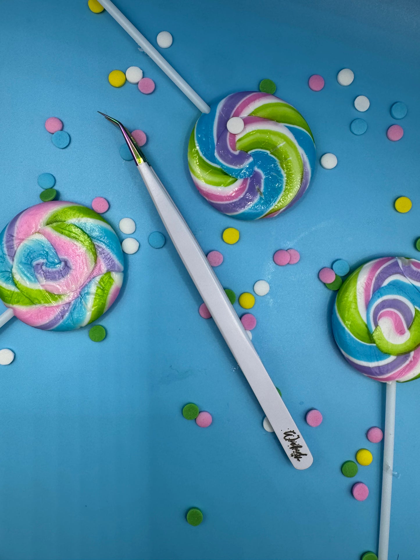 Lash Candy Fiber Grip 45 Degree Tweezer