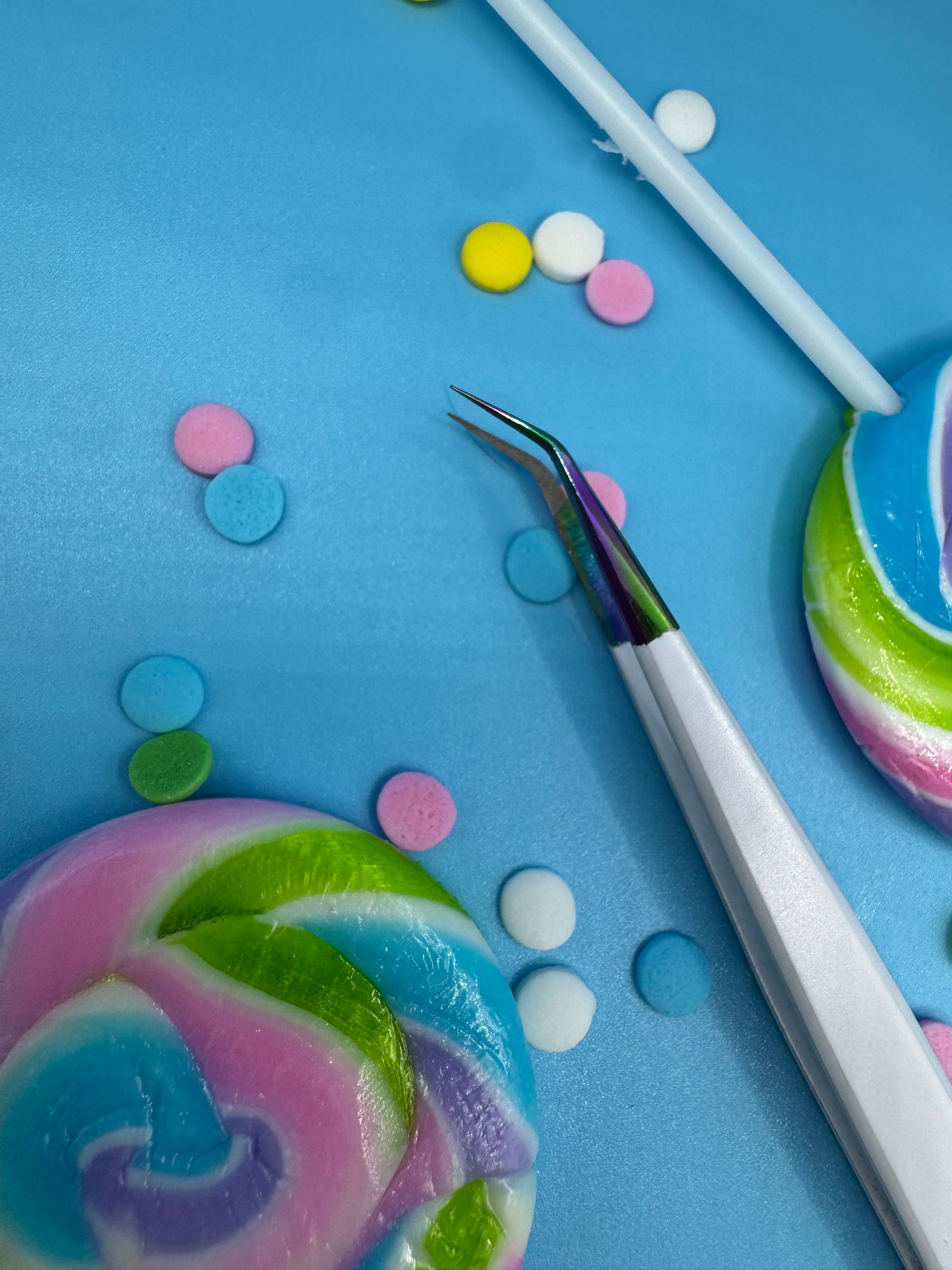 Lash Candy Fiber Grip 45 Degree Tweezer