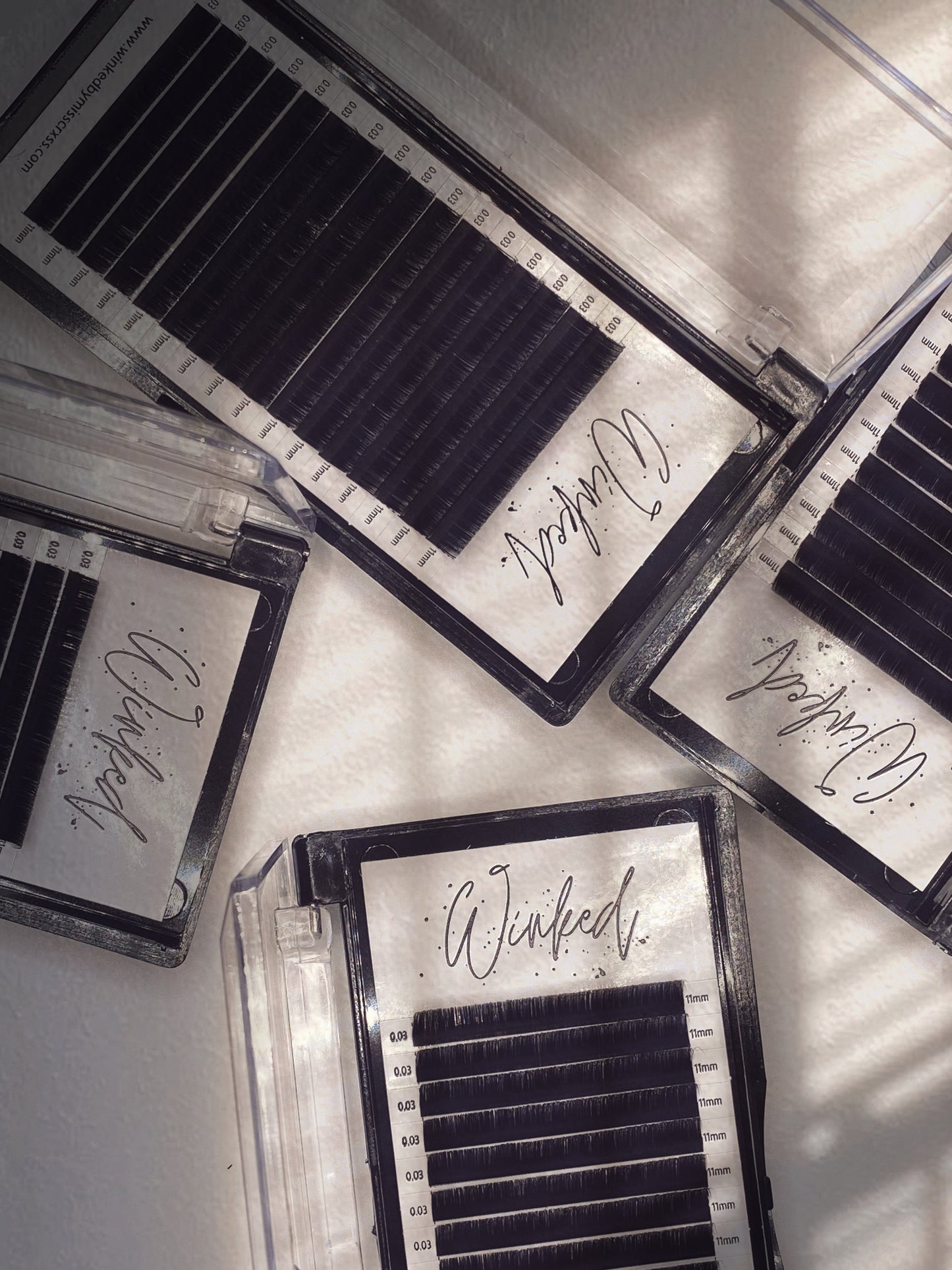 Winked Shortie Lash Trays C Curl (5mm-7mm)